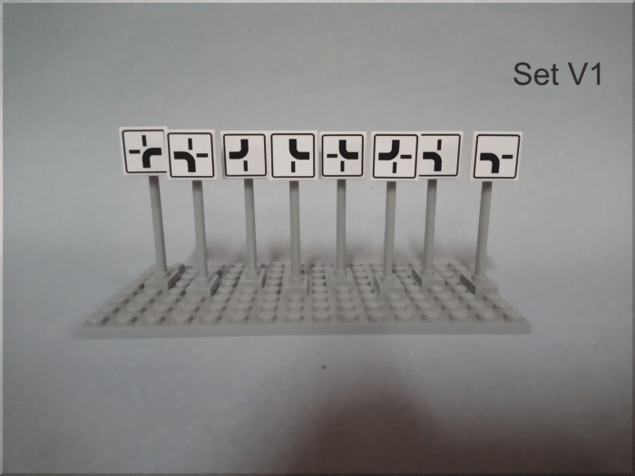 Set V1 Verkehrszeichen Lego kompatibel
