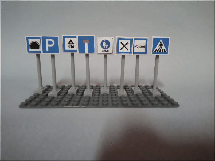 Set Verkehrszeichen Lego kompatibel