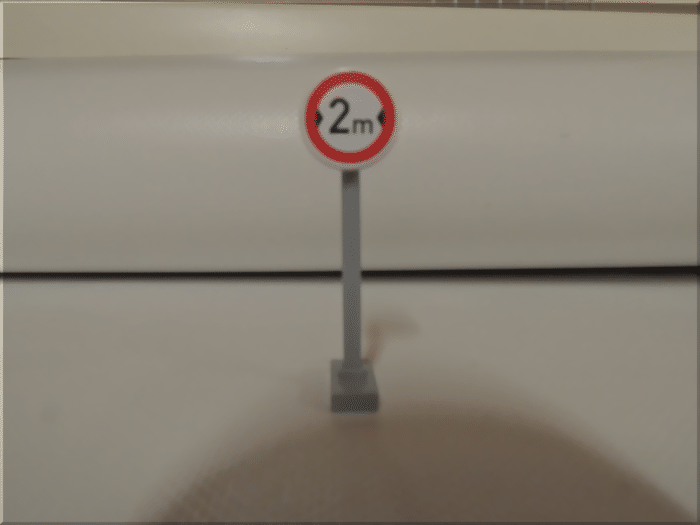 Verkehrszeichen Klemmbausteine max 2 m