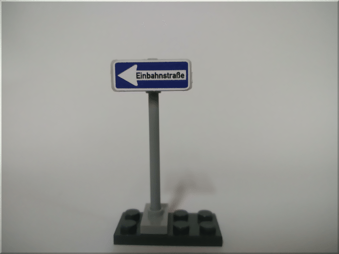 Verkehrszeichen Klemmbausteine Einbahnstr