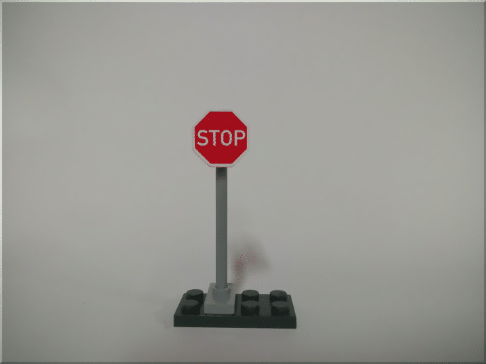 Verkehrszeichen Klemmbausteine STOP