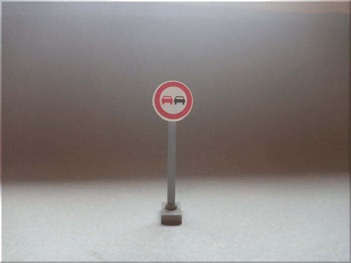 Verkehrszeichen Klemmbausteine berholverbot